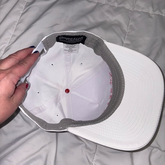 No Bra Club Snapback Hat Embroidered Pink White Imperial New - Picture 3 of 4